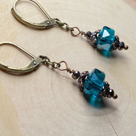 Jewelry - Teal blue earrings